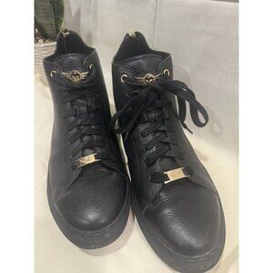 Ferrari Massari Men's Black Genuine Italian Calf Skin Race Wear Rare Sz 9.5